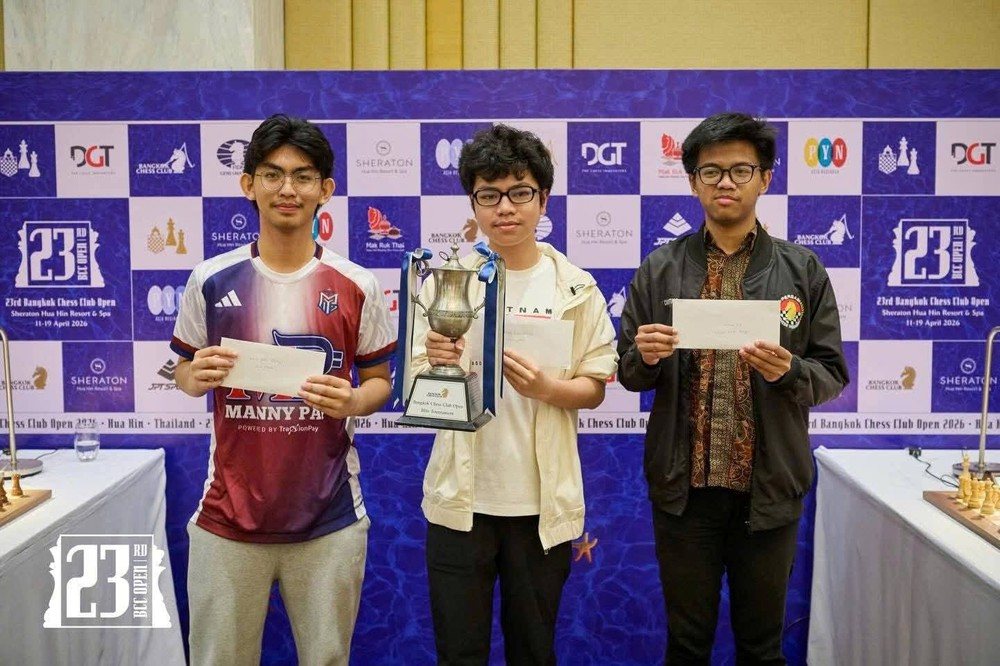 Tin nóng thể thao tối 19/4: Kỳ thủ Việt Nam lập cú đúp ở Thái Lan