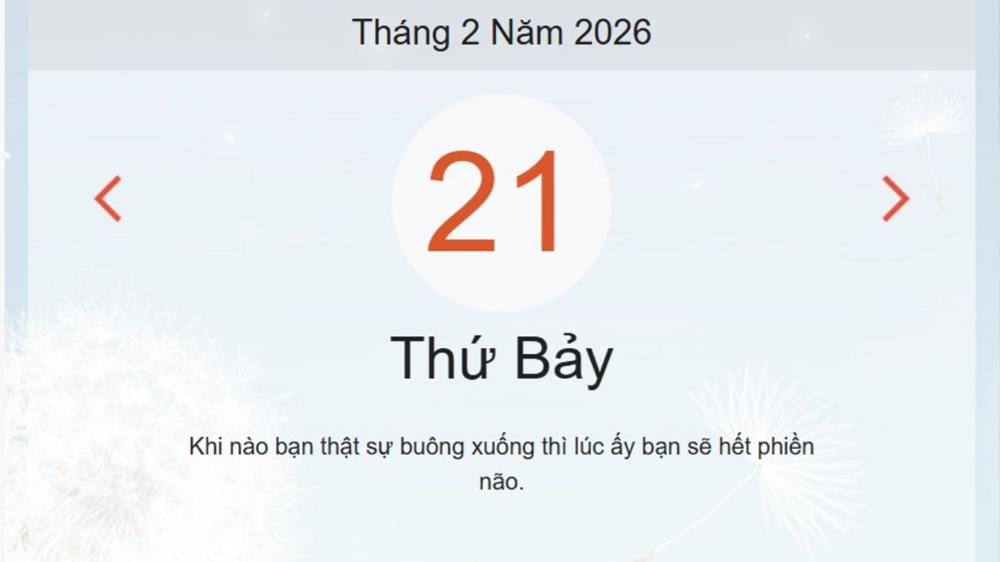 Xem lịch âm dương hôm nay 22/2