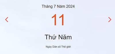 Lịch âm 11/7 - Âm lịch hôm nay 11/7 nhanh và chính xác - lịch vạn niên 11/7/2024