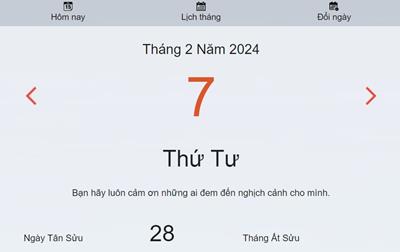 Lịch âm 7/2 - Âm lịch hôm nay 7/2 nhanh và chính xác - lịch vạn niên 7/2/2024