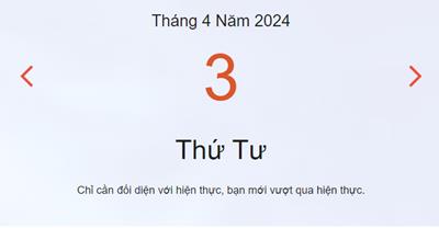 Lịch âm 3/4 - Âm lịch hôm nay 3/4 nhanh và chính xác - lịch vạn niên 3/4/2024