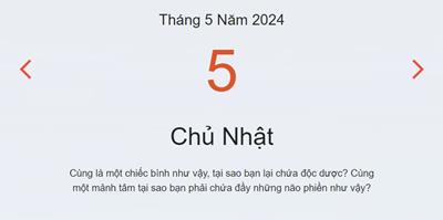 Lịch âm 5/5 - Âm lịch hôm nay 5/5 nhanh chóng, chính xác - lịch vạn niên 5/5/2024