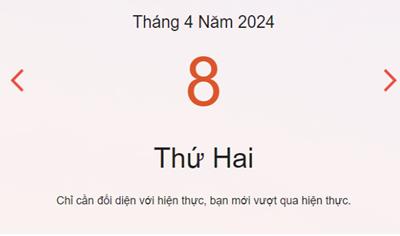 Lịch âm 8/4 - Âm lịch hôm nay 8/4 nhanh và chính xác - lịch vạn niên 8/4/2024