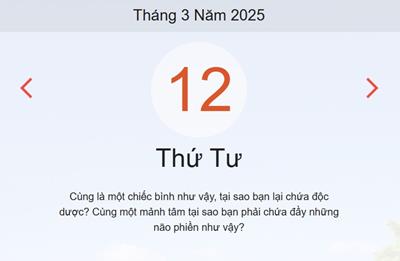 Lịch âm hôm nay - Xem âm lịch 12/3 chính xác nhất - lịch vạn niên ngày 12/3/2025