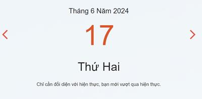 Lịch âm 17/6 - Âm lịch hôm nay 17/6 nhanh và chính xác - lịch vạn niên 17/6/2024
