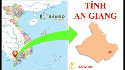 Bản đồ hành chính tỉnh An Giang khổ lớn mới nhất 2023