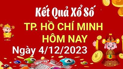 Kết quả xổ số TP.HCM hôm nay 4/12/2023 - XSHCM 4/12 - SXHCM 4/12