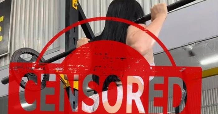 Hot girl gây tranh cãi vì mặc trang phục giống nội y khi tập gym