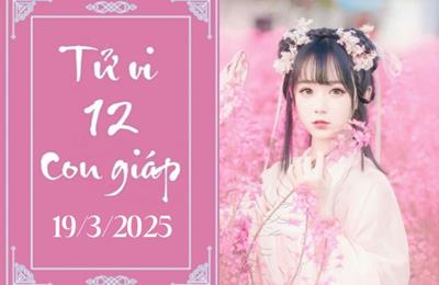 Tử vi 12 con giáp hôm nay 19/3/2025: Tý may mắn, Thân phát triển