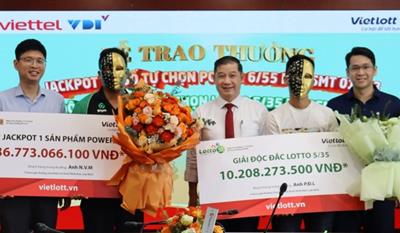 Một người trúng độc đắc Vietlott gần 134 tỷ đồng