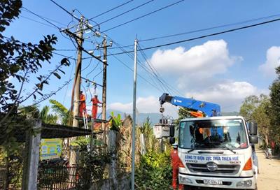 Lịch tạm ngừng cấp điện thành phố Huế ngày 2/1/2026