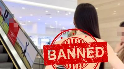 Ăn mặc phản cảm “dạo chơi” TTTM, hot girl khiến người xem “đỏ mặt” ái ngại