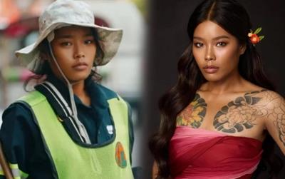 Đang quét rác gặp nhiếp ảnh gia, nữ lao công thành người mẫu nổi như 'cồn'