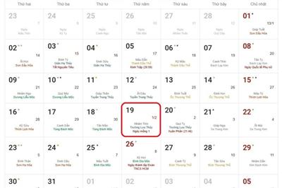 Lịch âm hôm nay 19/3 chính xác nhất, Lịch vạn niên ngày 19/3/2026