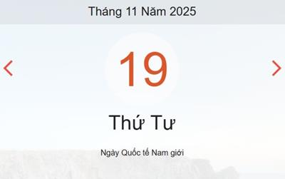 Xem lịch âm dương hôm nay 19/11