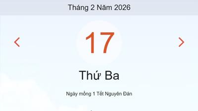 Xem lịch âm dương hôm nay 17/2