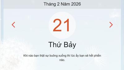 Xem lịch âm dương hôm nay 22/2