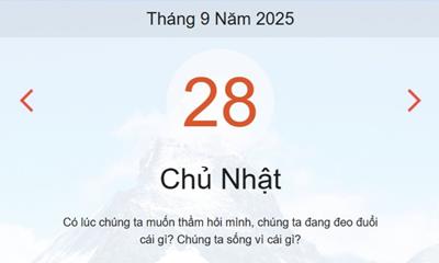 Xem lịch âm dương hôm nay 28/9