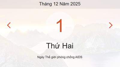 Lịch âm 1/12 - Âm lịch hôm nay 1/12 chính xác nhất - lịch vạn niên ngày 1/12/2025