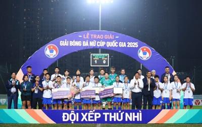 Á quân giải nữ Cúp Quốc gia được thưởng nóng nửa tỷ đồng
