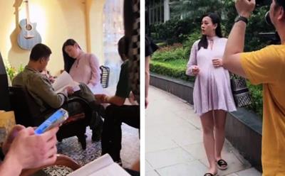 Phương Oanh vác bụng bầu tái xuất màn ảnh sau gần 3 năm vắng bóng, ảnh hậu trường hé lộ cả chị em tốt Thu Quỳnh