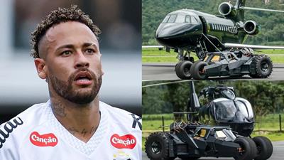 Neymar khoe bộ sưu tập siêu xe và máy bay 'Batman' trị giá 1.700 tỷ đồng