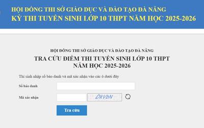 Điểm thi vào lớp 10 Đà Nẵng 2025