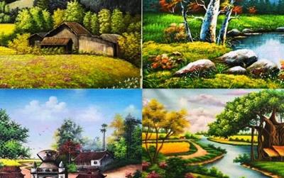 101+ Mẫu Tranh Phong Cảnh làng quê, núi rừng Việt Nam đẹp nhất