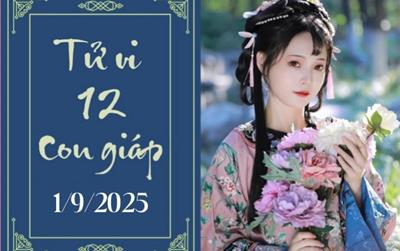 Tử vi 12 con giáp ngày 1/9: Tuất may mắn, Sửu thận trọng