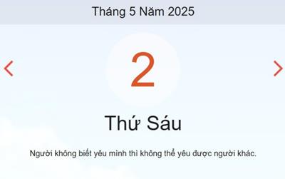 Lịch âm 2/5 - Âm lịch hôm nay 2/5 chính xác nhất - lịch vạn niên ngày 2/5/2025