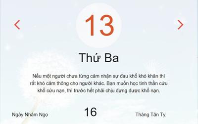 Lịch âm 13/5 - Âm lịch hôm nay 13/5 chính xác nhất - lịch vạn niên ngày 13/5/2025