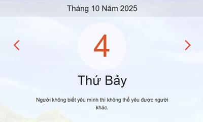 Lịch âm 4/10 - Âm lịch hôm nay 4/10 chính xác nhất - lịch vạn niên ngày 4/10/2025