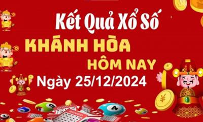 Kết quả xổ số Khánh Hòa hôm nay 25/12/2024 - XSKH 25/12