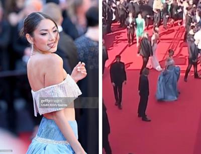 NÓNG: Á hậu Thảo Nhi Lê lộ clip bị nhắc nhở rời khỏi thảm đỏ Cannes, thái độ người trong cuộc gây chú ý!
