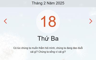Lịch âm 18/2 chính xác nhất - Âm lịch hôm nay 18/2 - lịch vạn niên ngày 18/2/2025