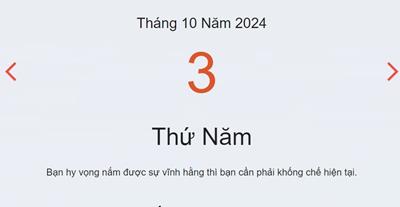 Lịch âm 3/10 - Âm lịch hôm nay 3/10 chính xác nhất - lịch vạn niên 3/10/2024