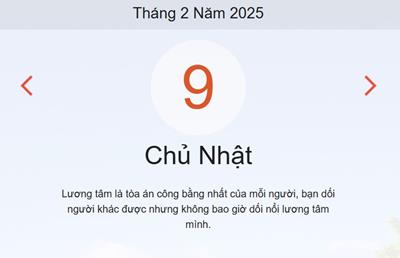 Lịch âm 9/2 chính xác nhất - Âm lịch hôm nay 9/2 - lịch vạn niên ngày 9/2/2025