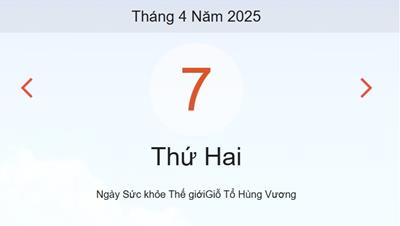 Lịch âm 7/4 - Âm lịch hôm nay 7/4 - lịch vạn niên ngày 7/4/2025