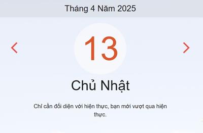 Lịch âm 13/4 - Âm lịch hôm nay 13/4 - lịch vạn niên ngày 13/4/2025