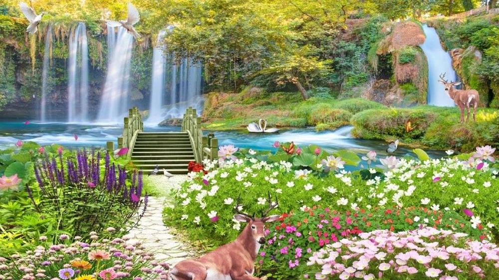 Tranh 3D phong cảnh thiên nhiên