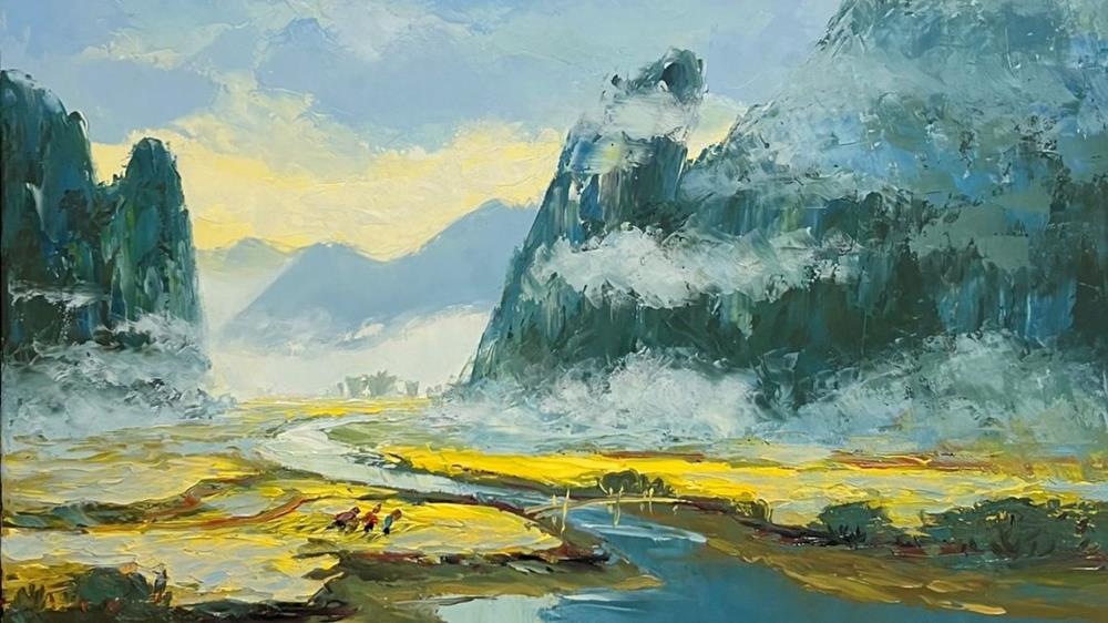 Tranh phong cảnh sơn dầu thiên nhiên