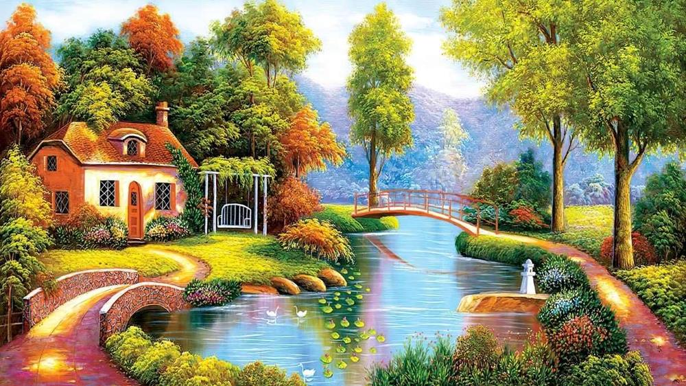 Tranh phong cảnh sơn dầu