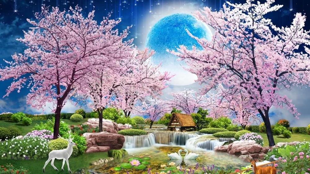 Tranh phong cảnh 3D tuyệt đẹp