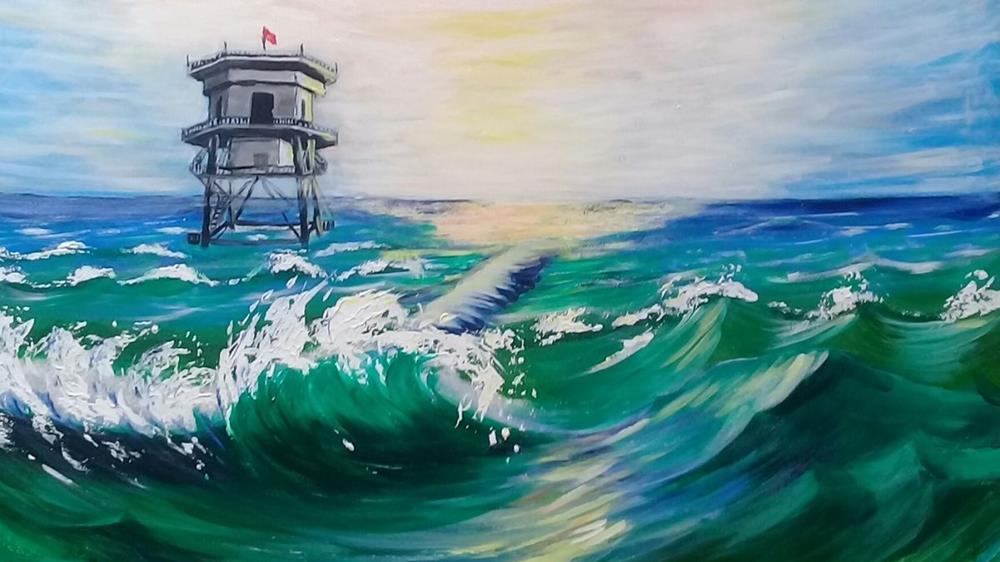 Mẫu tranh phong cảnh biển đẹp
