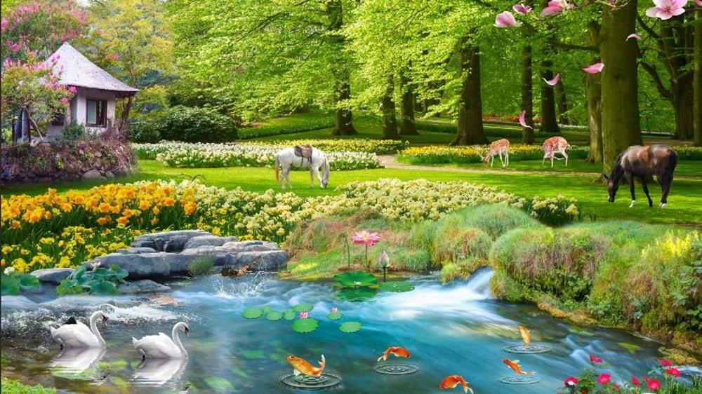 Tranh phong cảnh 3D tuyệt đẹp