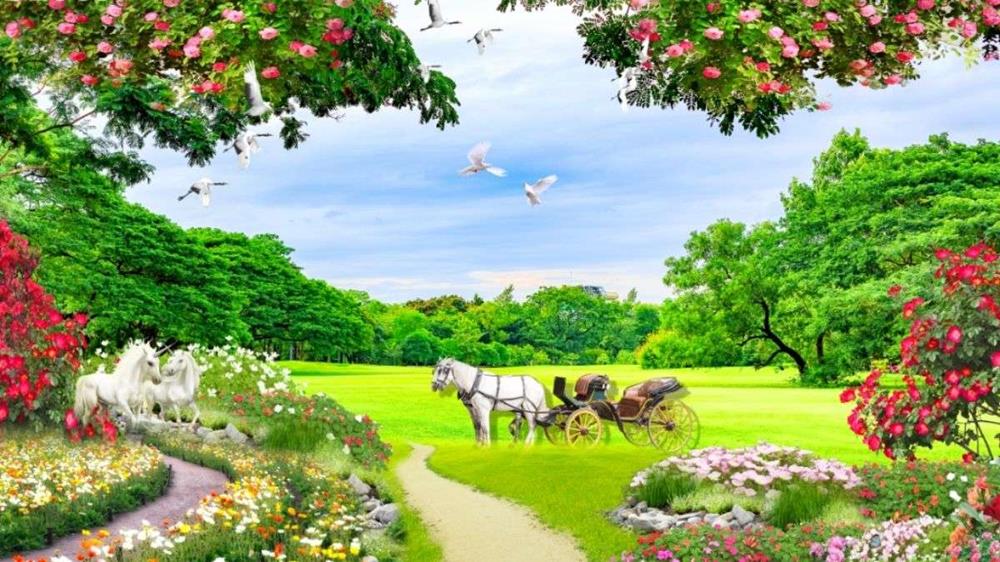 Tranh 3D phong cảnh thiên nhiên