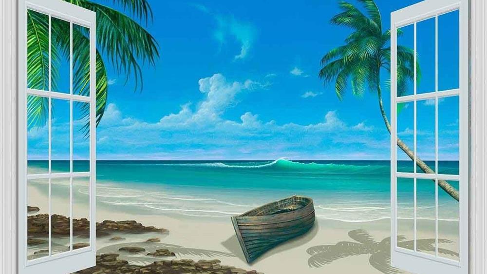 Mẫu tranh phong cảnh biển