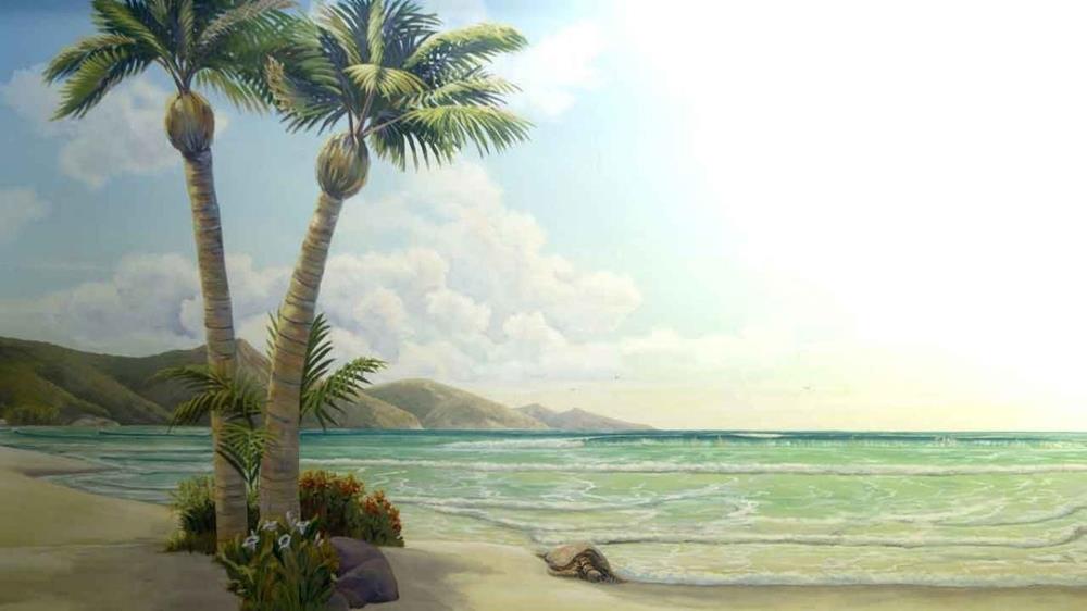 Mẫu tranh phong cảnh biển