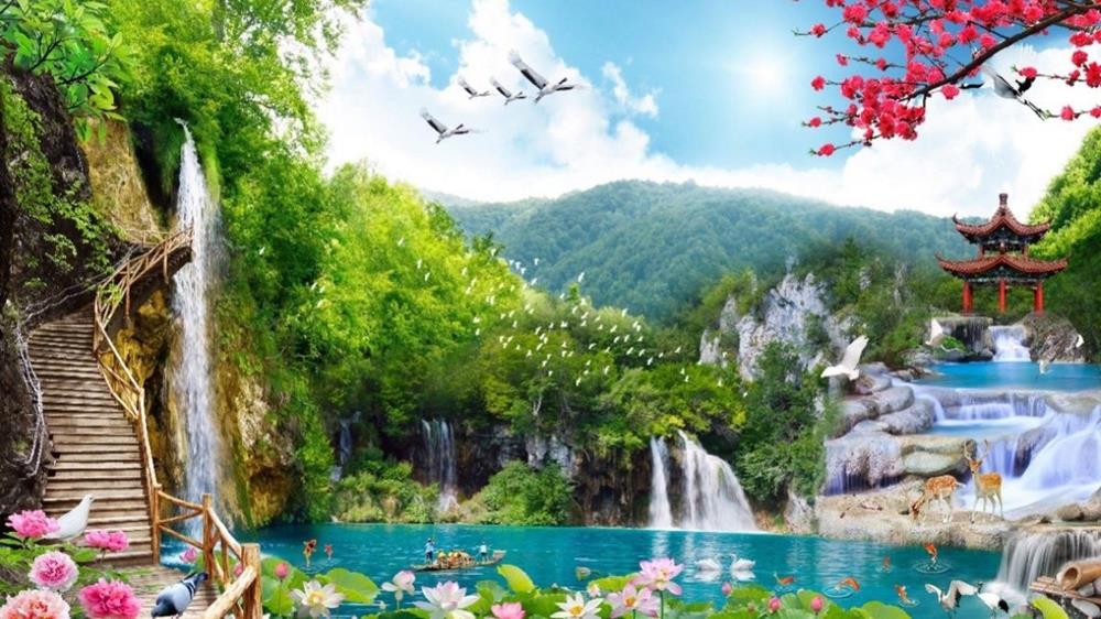 Tranh phong cảnh 3D tuyệt đẹp