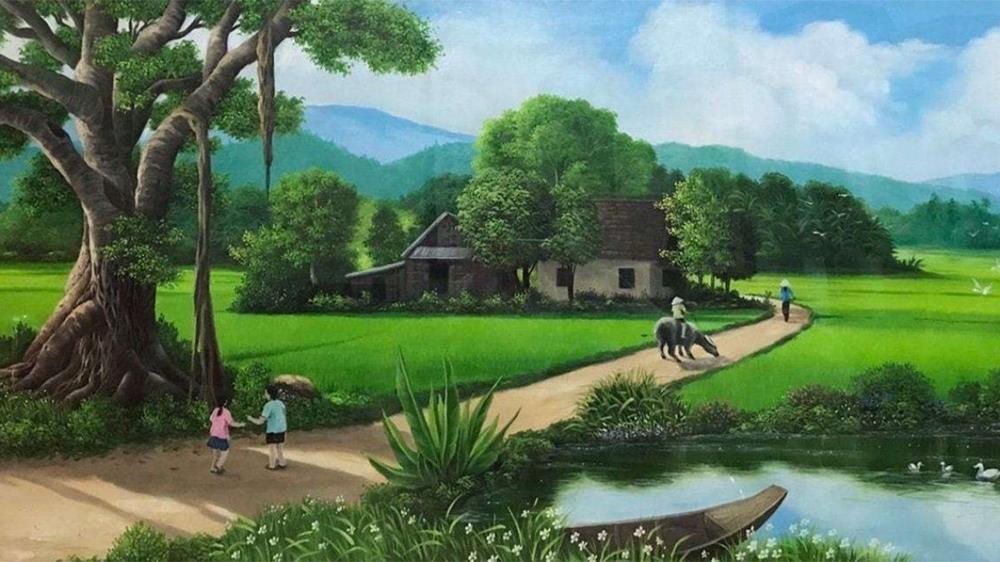 Mẫu tranh phong cảnh đẹp